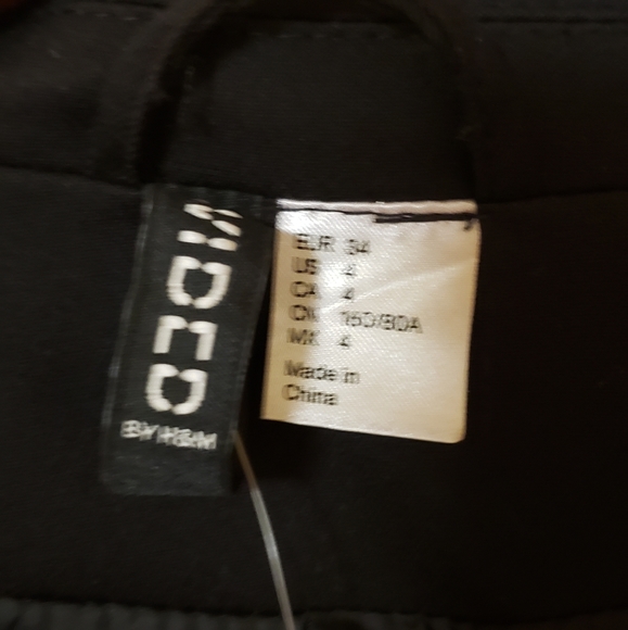 H&M Fitted Black Blazer Jacket - Picture 4 of 4